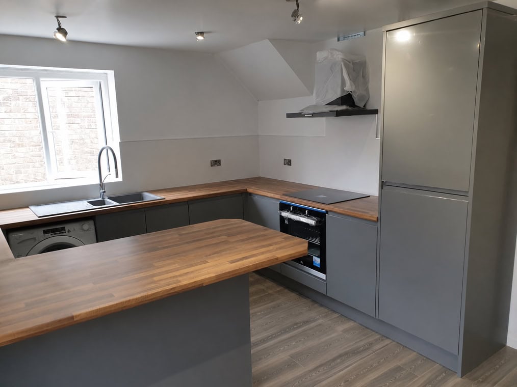 Fitted kitchen, bedroom and media wall project