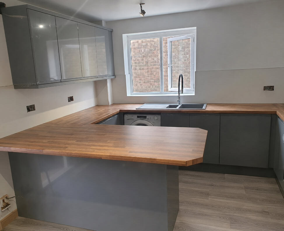 Fitted kitchen, bedroom and media wall project