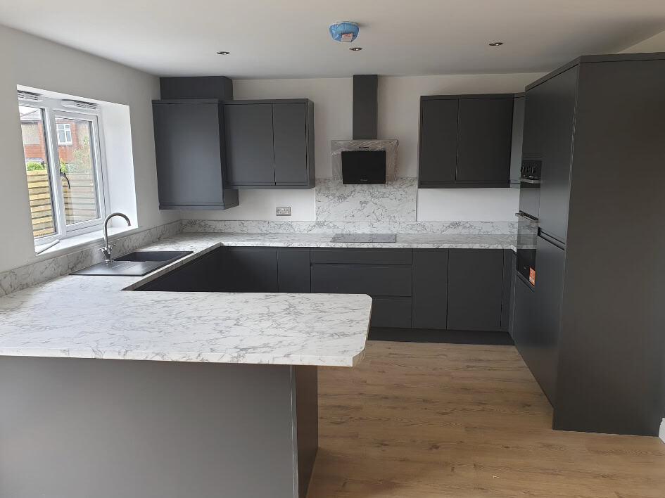 Fitted kitchen, bedroom and media wall project