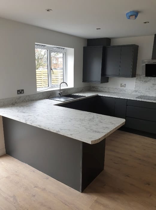 Fitted kitchen, bedroom and media wall project