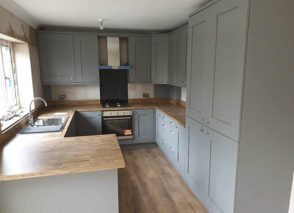 Fitted kitchen, bedroom and media wall project