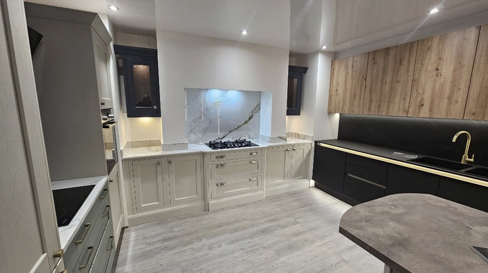 Fitted kitchen, bedroom and media wall project
