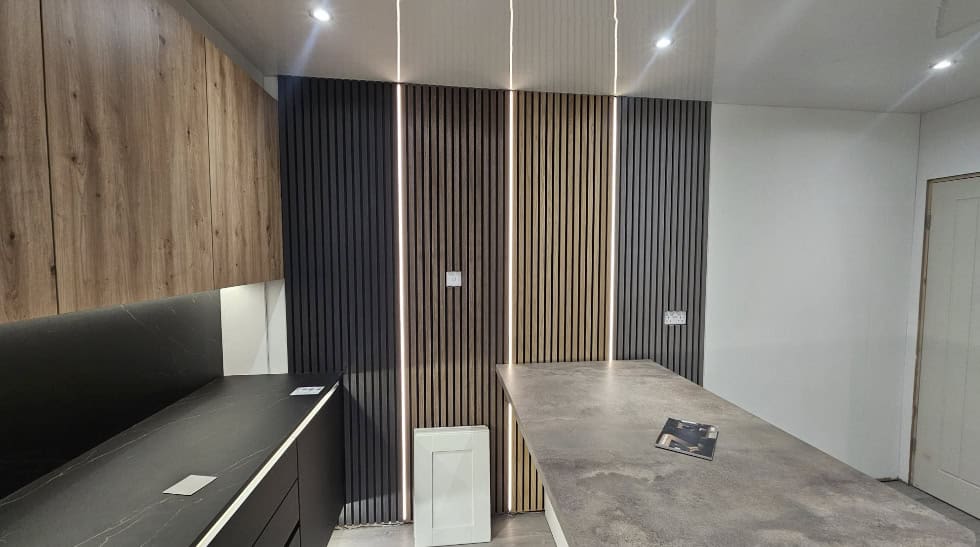 Fitted kitchen, bedroom and media wall project